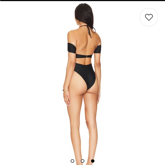 NWT REVOLVE TULAROSA BLACK ONE PIECE BATHINGSUIT - Picture 7 of 7